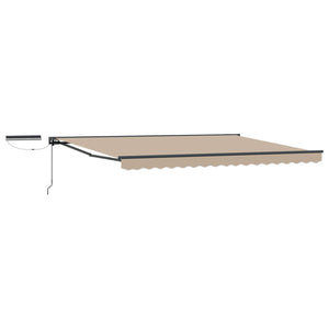 Elektrische Markise 4,5x3m Beige/Anthrazit