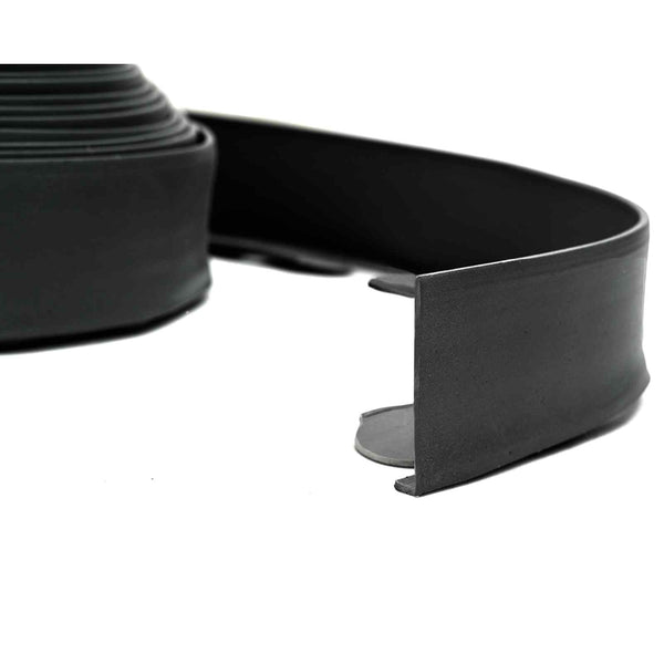 vidaXL Lawn Edging Black 4000 x 4 x 5 cm Plastic