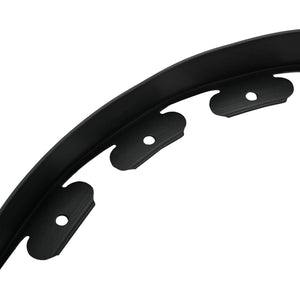 vidaXL Lawn Edging Black 4000 x 4 x 5 cm Plastic