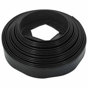 vidaXL Lawn Edging Black 4000 x 4 x 5 cm Plastic