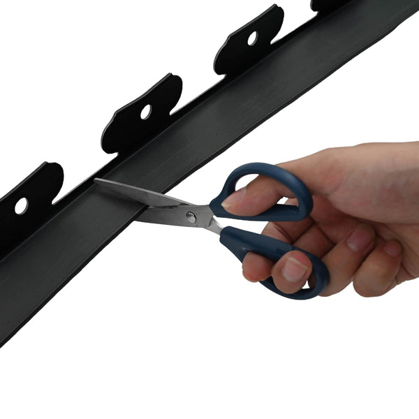 vidaXL Lawn Edging Black 4000 x 4 x 5 cm Plastic