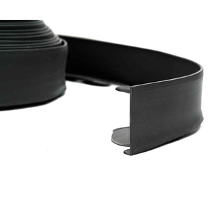 vidaXL Lawn Edging Black 5000 x 4 x 5 cm Plastic