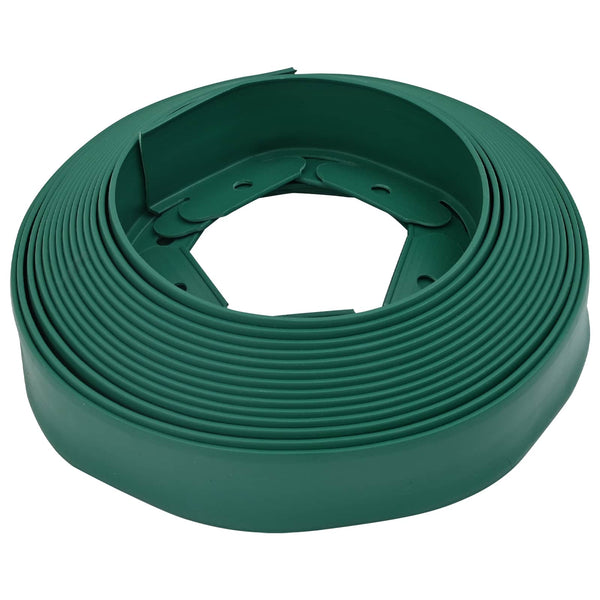 vidaXL Lawn Edging Green 5000 x 4 x 5 cm Plastic