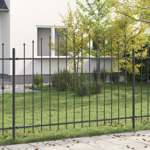 Schwarzer Spike Zaun Asten