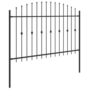 Schwarzer Spike Zaun Asten