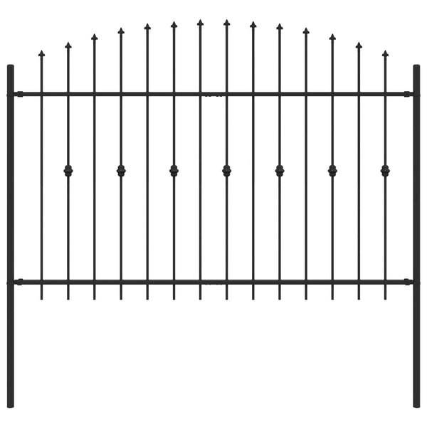 Schwarzer Spike Zaun Asten