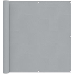 Balkonsichtschutz Hellgrau 110x500cm Oxford-Gewebe
