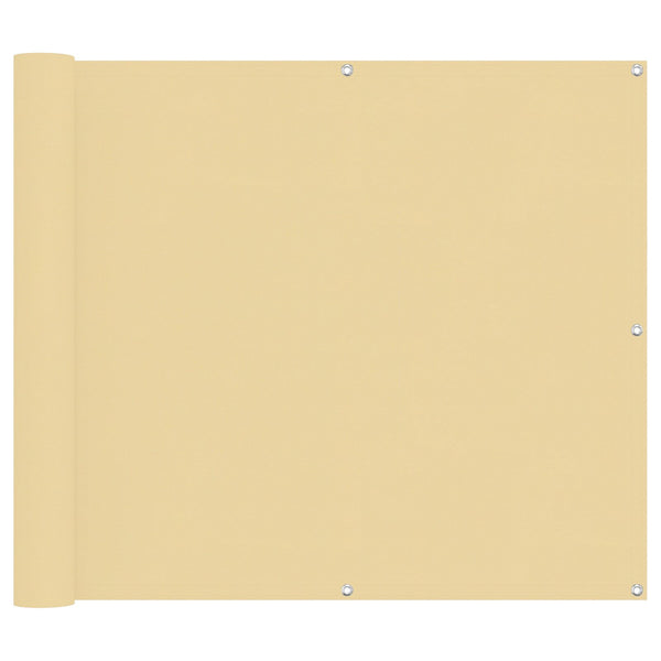 Balkonsichtschutz Sand Oxford-Stoff 100x400 cm