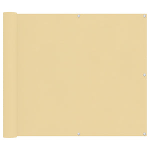 vidaXL Balcony Privacy Screen Sand 100 x 700 cm Oxford Fabric