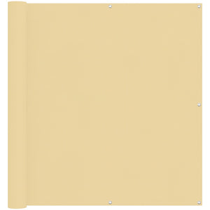 vidaXL Balcony Privacy Screen Sand 110 x 700 cm Oxford Fabric