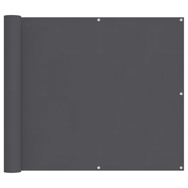 vidaXL Balcony Privacy Screen Anthracite 100 x 200 cm Oxford Fabric
