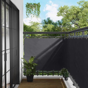 vidaXL Balcony Privacy Screen Anthracite 110 x 400 cm Oxford Fabric