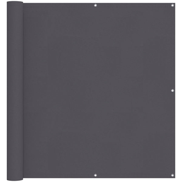 vidaXL Balcony Privacy Screen Anthracite 110 x 400 cm Oxford Fabric
