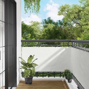 vidaXL Balcony Privacy Screen White 75 x 200 cm