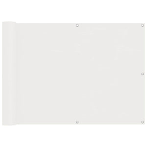 vidaXL Balcony Privacy Screen White 75 x 200 cm