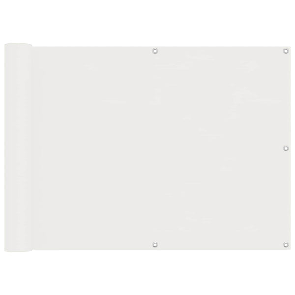 vidaXL Balcony Privacy Screen White 75 x 200 cm