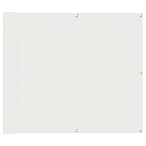 vidaXL Balcony Privacy Screen White 100 x 200 cm Oxford Fabric