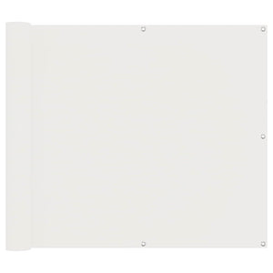 vidaXL Balcony Privacy Screen White 100 x 700 cm Oxford Fabric