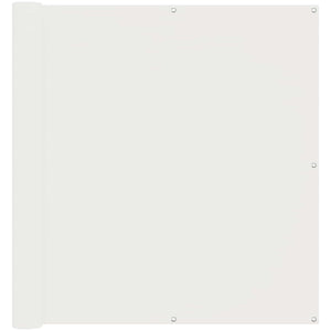 vidaXL Balcony Privacy Screen White 110 x 500 cm Oxford Fabric