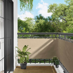vidaXL Balcony Privacy Screen Beige 75 x 200 cm