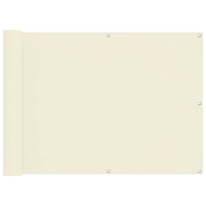 vidaXL Balcony Privacy Screen Cream 75 x 200 cm Oxford Fabric
