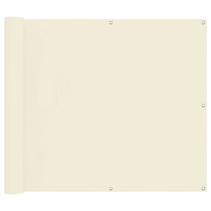 vidaXL Balcony Privacy Screen Cream 100 x 200 cm Oxford Fabric