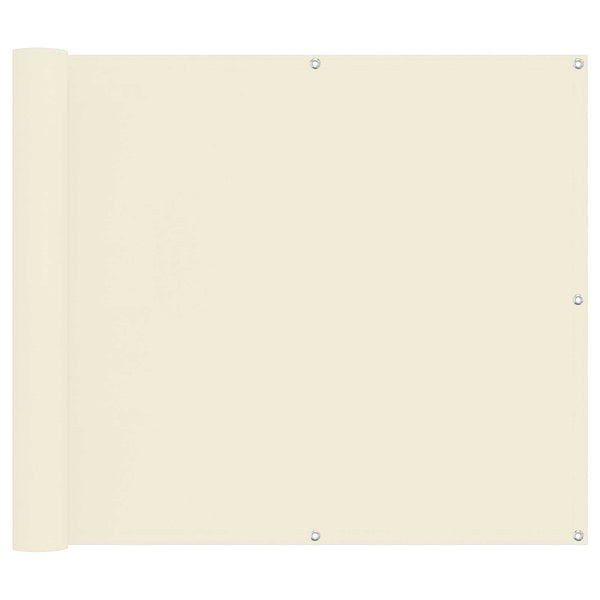 vidaXL Balcony Privacy Screen Cream 100 x 700 cm Oxford Fabric