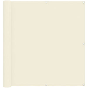 vidaXL Balcony Privacy Screen Cream 110 x 1000 cm Oxford Fabric