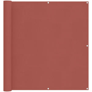 vidaXL Balcony Privacy Screen Terracotta 110 x 1000 cm Oxford Fabric