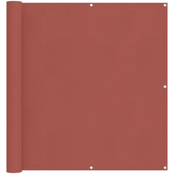 vidaXL Balcony Privacy Screen Terracotta 110 x 1000 cm Oxford Fabric