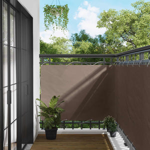 Balkonsichtschutz Taupe Oxford-Stoff 110x300cm
