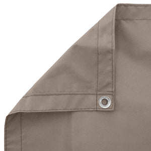 Balkonsichtschutz Taupe Oxford-Stoff 110x1000cm
