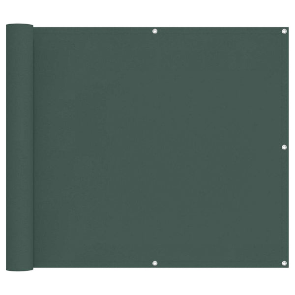 Balkonsichtschutz Dunkelgrün 100x1000cm Oxford-Stoff