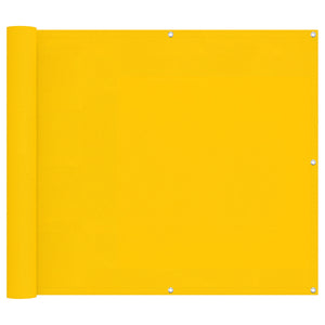 Gelber Balkonsichtschutz 100x500cm Oxford-Gewebe