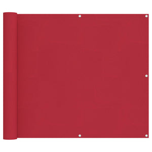 Balkonsichtschutz Rot 100x600cm Oxford Stoff
