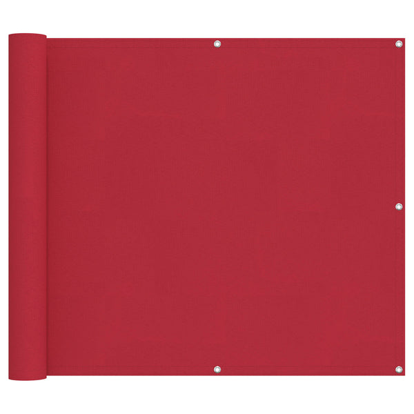 Balkonsichtschutz Rot 100x700cm Oxford Stoff