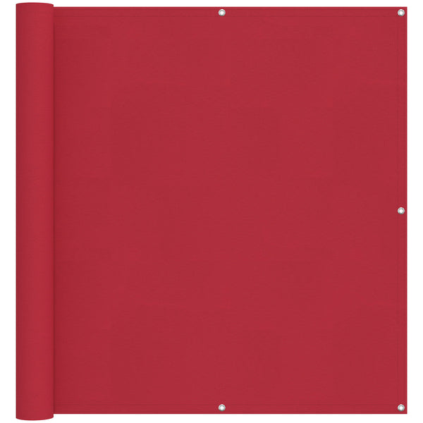 Roter Balkonsichtschutz 110 x 600 cm Oxford-Gewebe