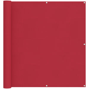 Roter Balkonsichtschutz Oxford-Stoff 110 x 700 cm