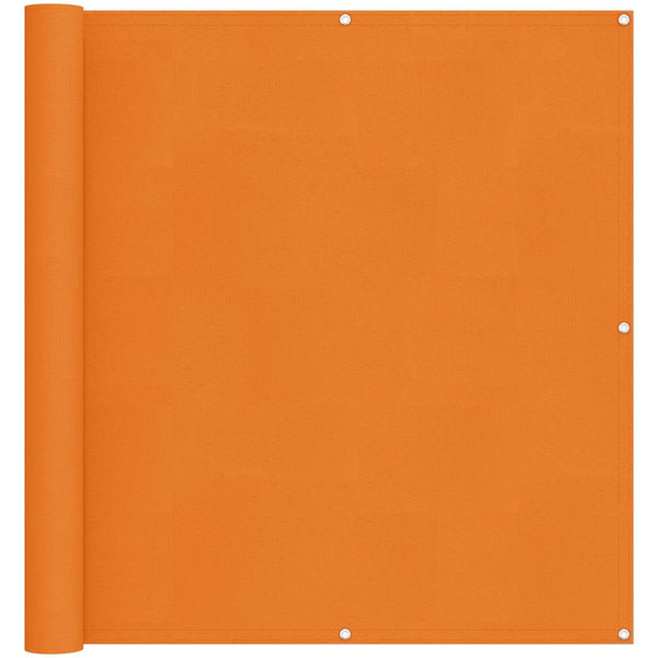 vidaXL Balcony Privacy Screen Orange 110 x 600 cm Oxford Fabric