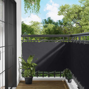 vidaXL Balcony Privacy Screen Black 100 x 800 cm Oxford Fabric
