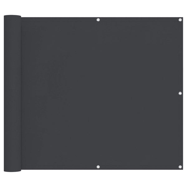 vidaXL Balcony Privacy Screen Black 100 x 800 cm Oxford Fabric