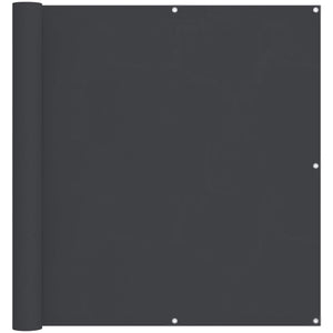 vidaXL Balcony Privacy Screen Black 110 x 800 cm Oxford Fabric