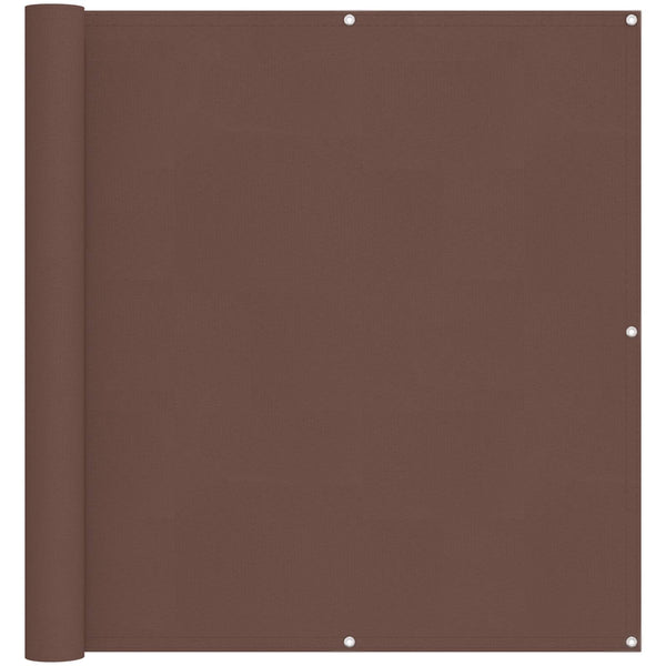 vidaXL Balcony Privacy Screen Brown 110 x 300 cm Oxford Fabric