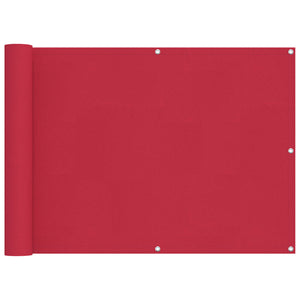 vidaXL Balcony Privacy Screen Bordeaux Red 75 x 400 cm