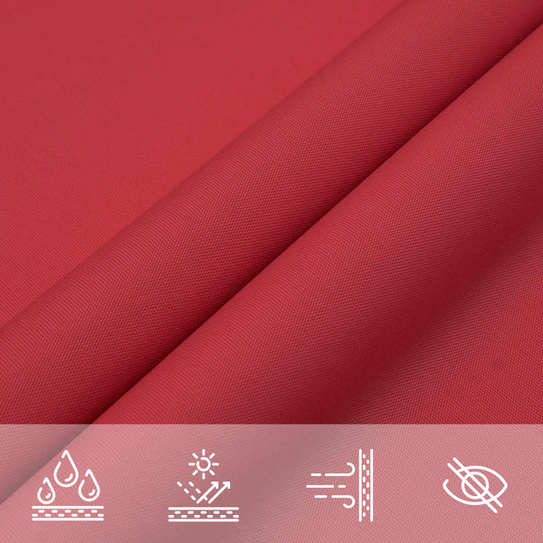 vidaXL Sun Shade Sail Red 6 x 2.5 m 100% Polyester Oxford