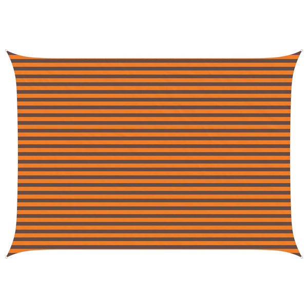 vidaXL Sun Shade Sail Orange and Brown 5 x 3.5 m 100% Oxford Polyester