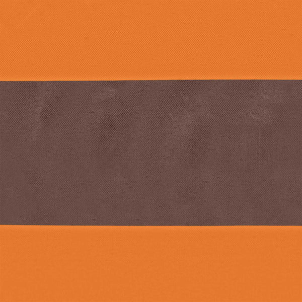 vidaXL Sun Shade Sail Orange and Brown 5 x 3.5 m 100% Oxford Polyester