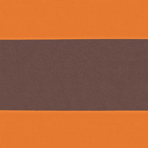 vidaXL Sun Shade Sail Orange and Brown 6 x 5 m 100% Polyester Oxford