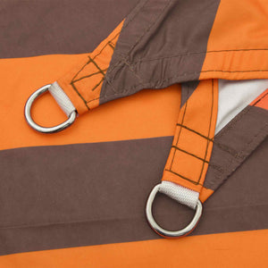 vidaXL Sun Shade Sail Orange and Brown 7 x 5 m 100% Polyester Oxford