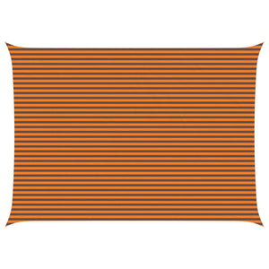 vidaXL Sun Shade Sail Orange and Brown 7 x 5 m 100% Polyester Oxford